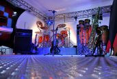 instruments on stage