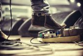 Cropped shot of a music artist's foot on a foot pedal. This concert was created for the sole purpose of this photo shoot, featuring 300 models and 3 live bands. All people in this shoot are model released.http://195.154.178.81/DATA/i_collage/pi/shoots/782610.jpg